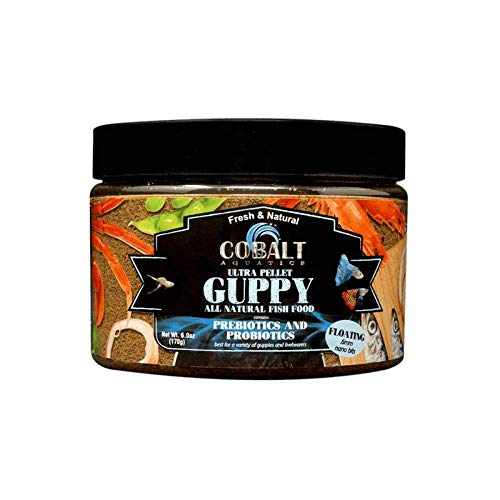 Cobalt Aquatics 25142 Ultra Guppy Nano Bity Pływające. 6 mm 6 uncji, Naturalne