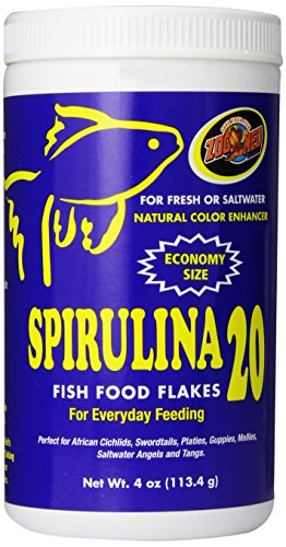 Zoo Med Spirulina 20 Flake Fish Food, 4 uncje